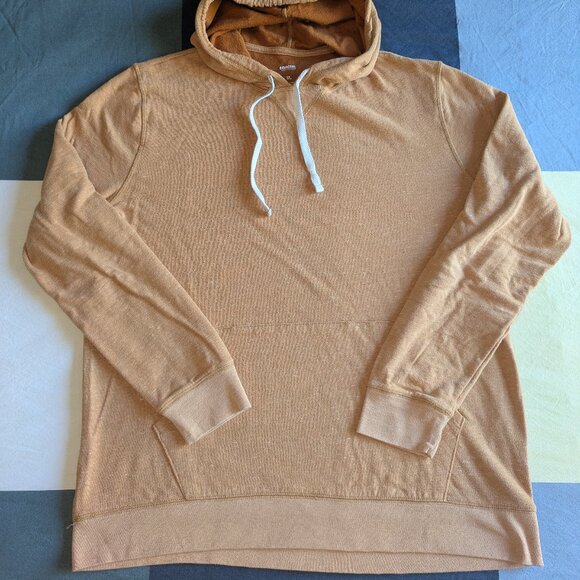 Sonoma by Kohls Men's XL Crewneck Sweater Hoodie Orange - Picture 4 of 8